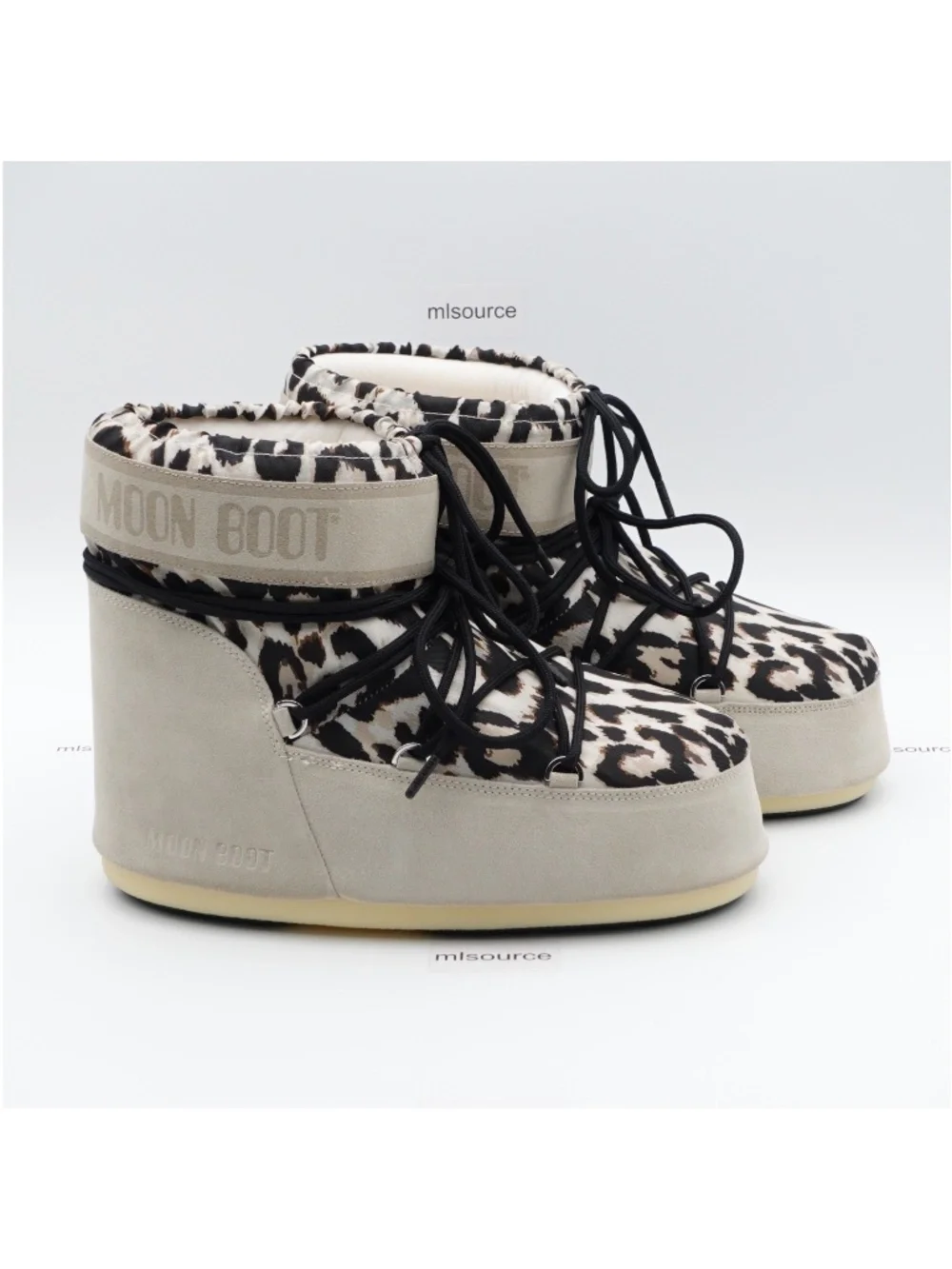 NEW Moon Boot Icon Low Suede Snow Boot Leopard
